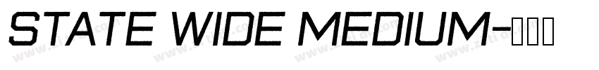 State Wide Medium字体转换